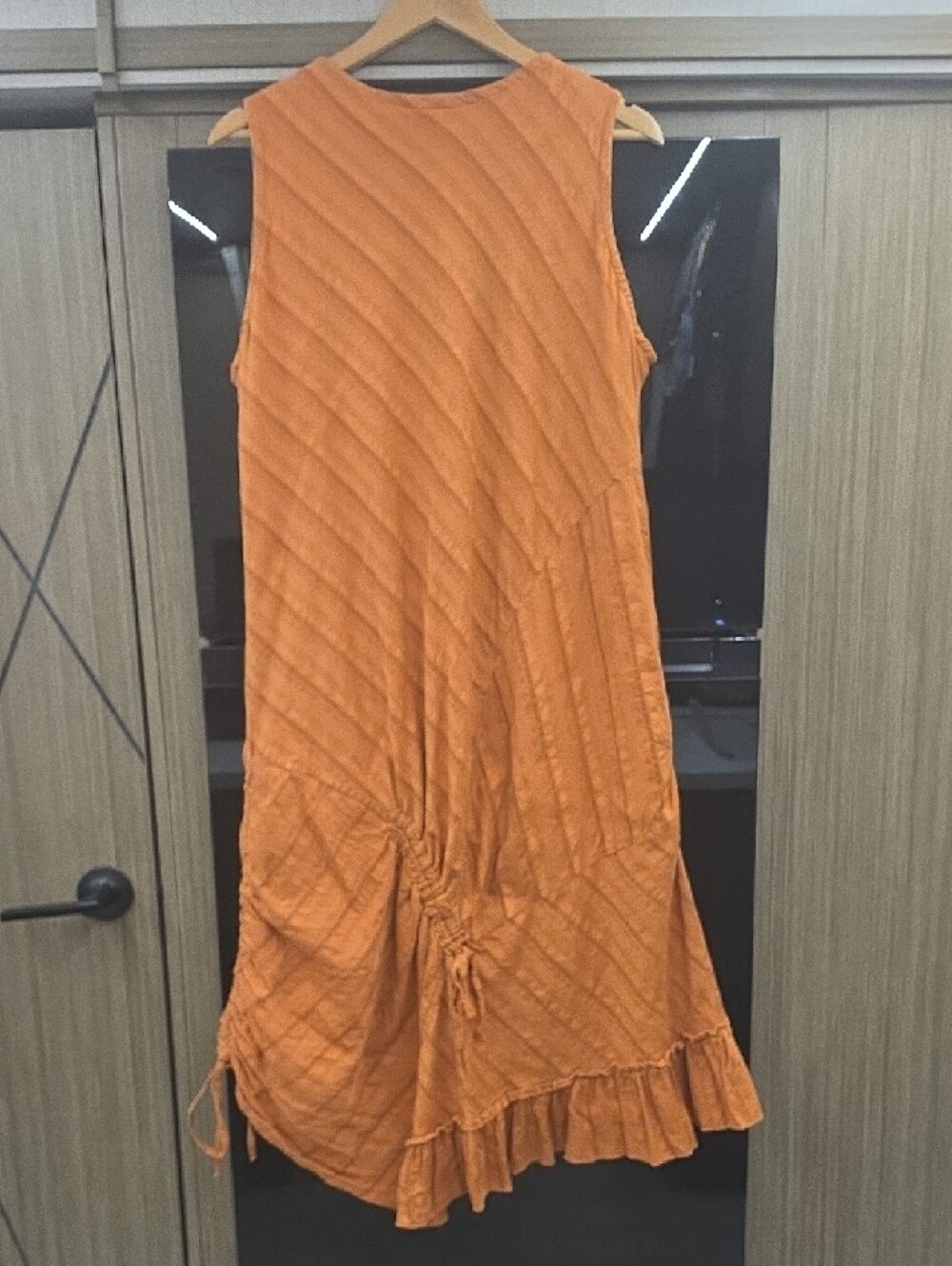 Burnt Orange, Midi/Maxi Boho Dress By "GRIFFLIN PARIS" 100%COTTON) 🤎 - Picture 6 of 16